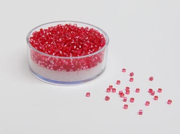 Delica Beads 2mm 7g pink silbereinzug